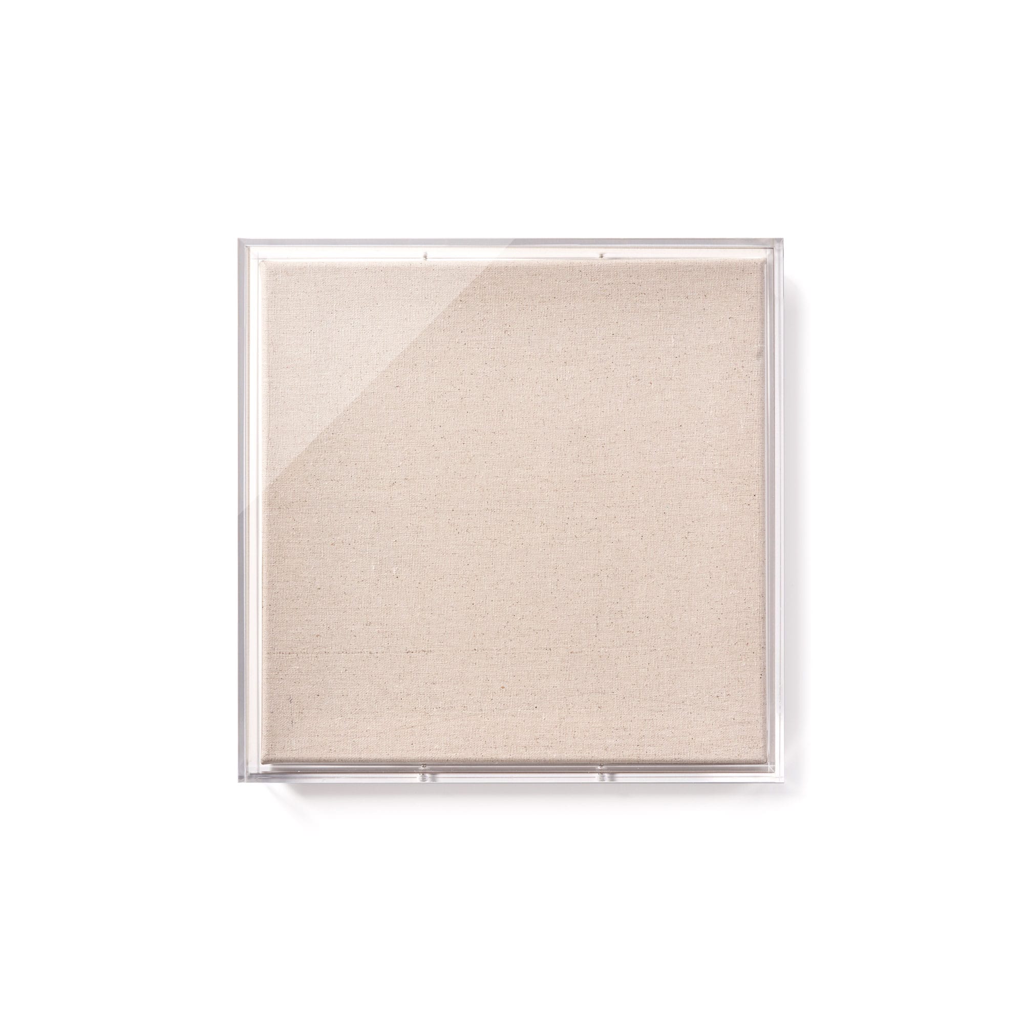 Wexel Art UV Grade Acrylic Shadowbox 3" Depth with Beige Linen Canvas